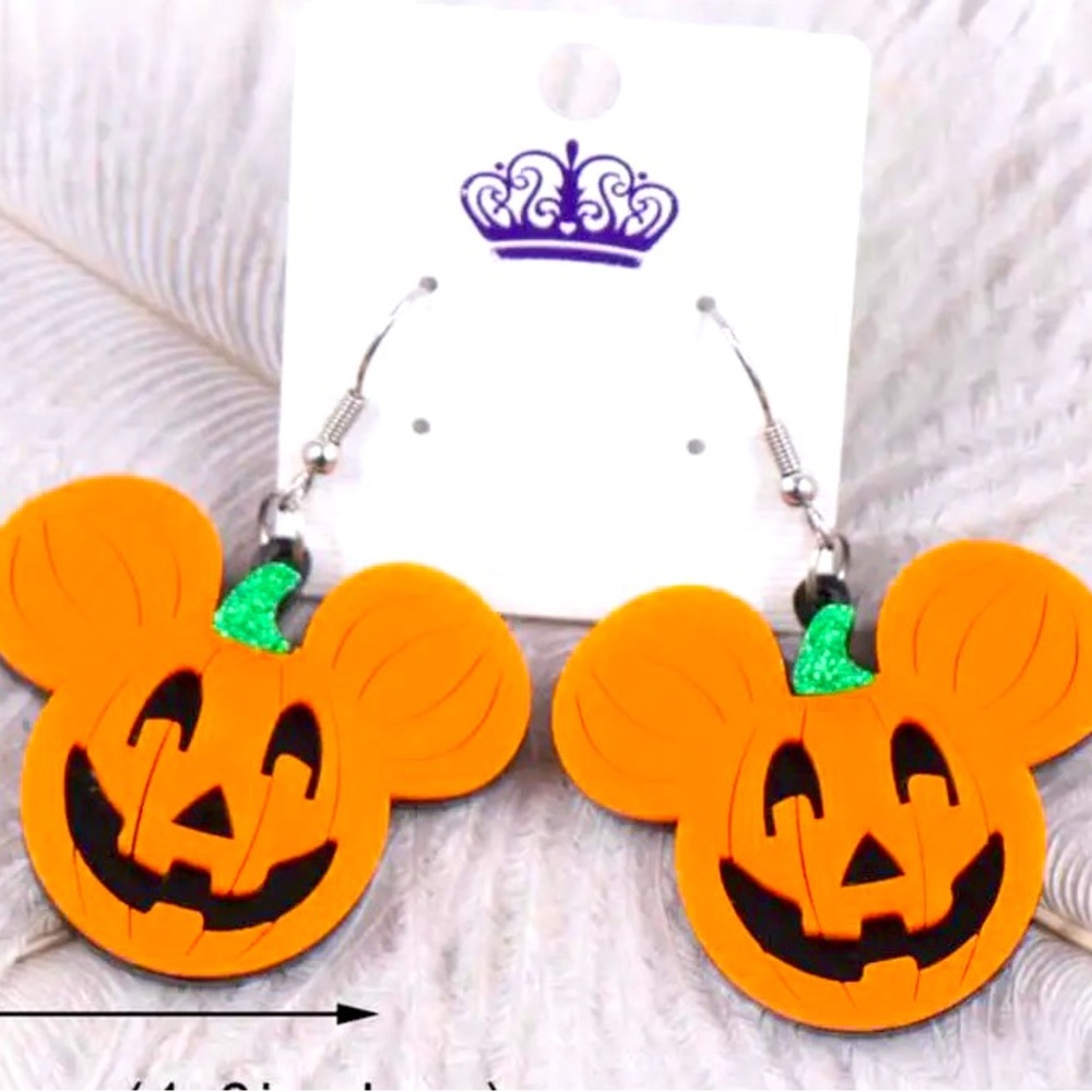 New Halloween Ghost Earrings Cute Acrylic Handmade Jewelry